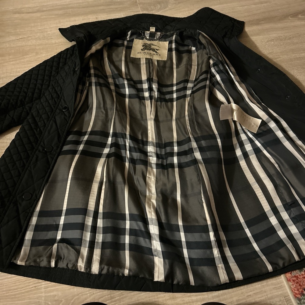 Burberry Black Quilted Puffer Coat